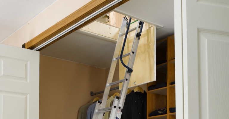 Werner AA1510 Aluminum Attic Ladder Installation Video