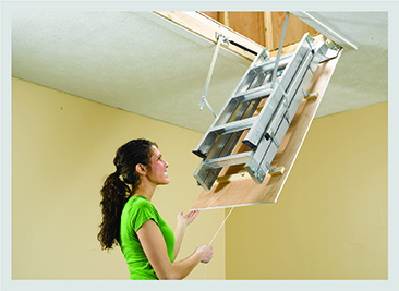 Werner-Folding-Aluminum-Attic-Ladder
