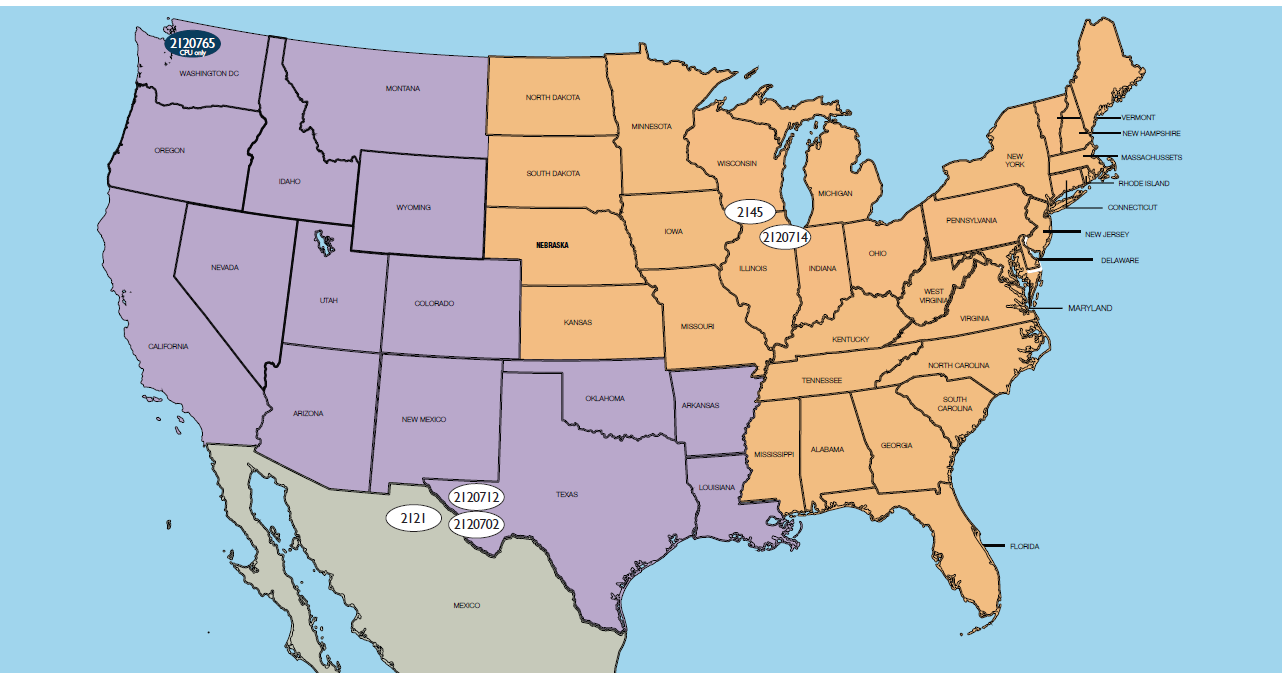 Werner Warehouse Map 2020