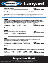 Werner-Inspection-Sheet-Lanyard