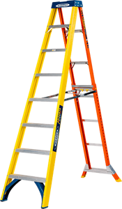 Werner AdjustaStepPRO Fibreglass Step Ladder 8 Tread