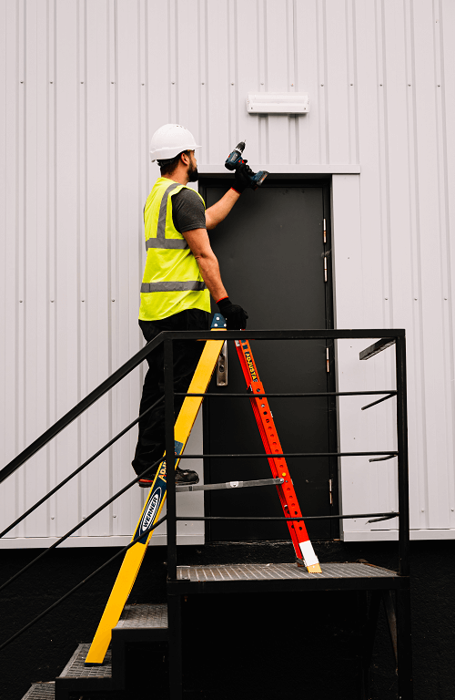 Werner UK AdjustaStepPRO Fibreglass Step Ladder - Stairs