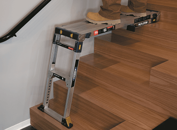 Werner Pro Work Platforms - Non-marking feet protects floor from damage 