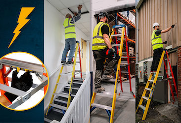 Werner Adjustable Ladders - AdjustaStepPRO Fibreglass Ladder
