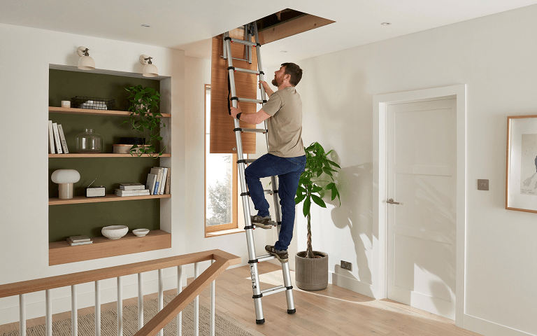 Werner Loft Ladders - Small Hatch Openings