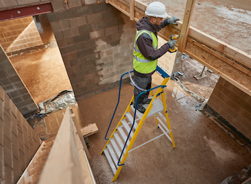 Werner Megastep Fibreglass Platform Step Ladder