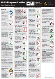 Werner Multi-purpose Ladder User Instructions