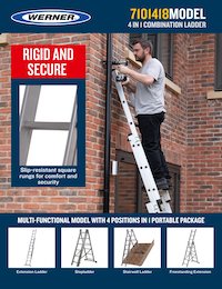 UK Werner SellSheet 4 in 1 Combination Ladder Aluminium