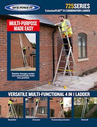 UK Werner SellSheet 725 X4 Multi-Purpose Ladders Aluminium