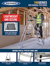 Werner SellSheet 740 & 741 High Handrail Step Ladders