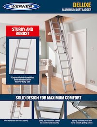 Werner UK Sellsheet - Deluxe Aluminium Loft Ladder