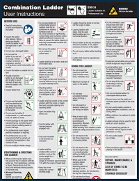 Werner Combination Ladder Professional User Instructions