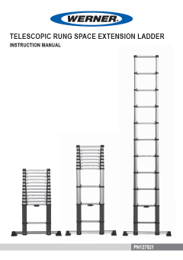 Werner Telescopic Extension Ladder User Instructions