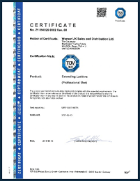 WernerCo UK TUV SUD Certificate Extending Ladders Professional Use