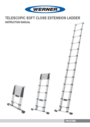 Werner Instruction Manual - Telescopic Soft Close Extension Ladder